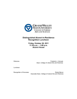 Dr. Andrew Alverson - Grand Valley State University