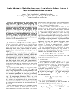 Leader Selection for Minimizing Convergence Error in Leader