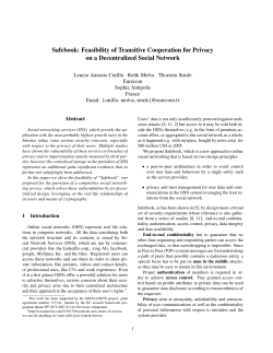 Safebook: Feasibility of Transitive Cooperation for