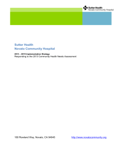 2013 &ndash; 2015 Implementation Strategy