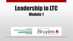 Clinical Leadership Training: Module 1