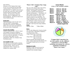 summer camp brochure - Campus Kids Connection, Inc.
