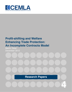 Profit‐shifting and Welfare Enhancing Trade Protection: An