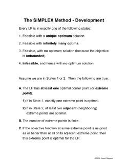 The SIMPLEX Method