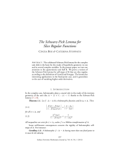 The Schwarz-Pick Lemma for Slice Regular Functions