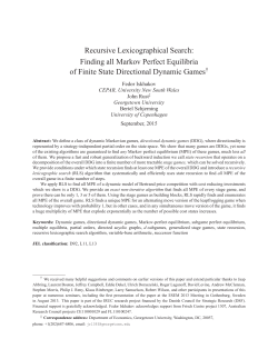 Finding all Markov Perfect Equilibria of Finite State Directional