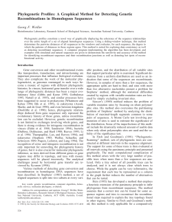 Phylogenetic Profiles: A Graphical Method for Detecting Genetic