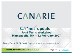 CAnet 4 Update