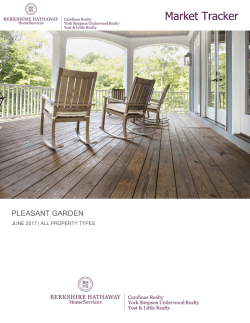 Pleasant Garden | All Property Types | Market Tracker | May 2017