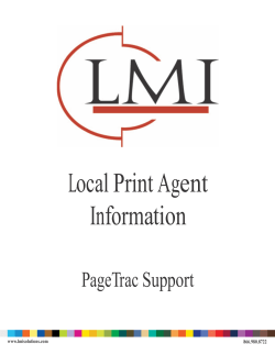 Local Print Agent Information