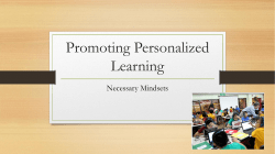 Mindsets for Personalized Learning - Innovative Learning &ndash; Broward