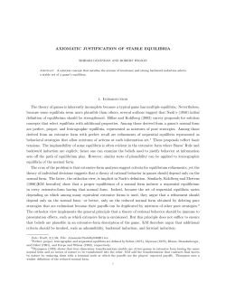 AXIOMATIC JUSTIFICATION OF STABLE