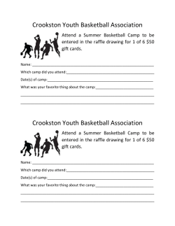 Crookston Youth Basketball Association Crookston Youth Basketball