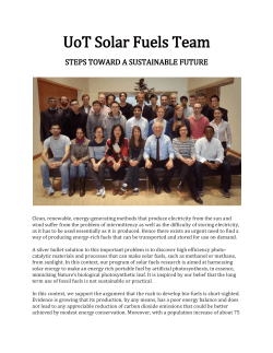 steps toward a sustainable future