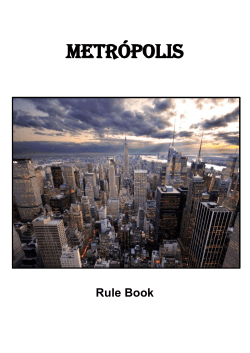 Metrópolis Rule Book - Poor Design