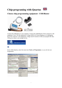 Chip-programing with Quartus