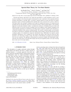 Spectral Rate Theory for Two-State Kinetics