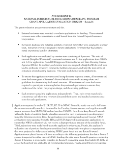 NATIONAL FORECLOSURE MITIGATION COUNSELING