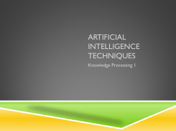 Artificial Neural Networks - computing.northampton.ac.uk