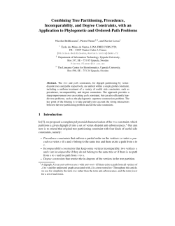 Combining Tree Partitioning, Precedence, Incomparability, and