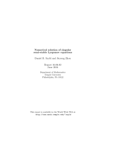 Numerical solution of singular semi-stable Lyapunov