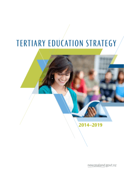 Tertiary Education Strategy 2014-2019