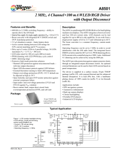 2 MHz, 4 Channel&times;100 mA WLED/RGB Driver with Output
