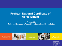 National Certificate of Achievement (COA)