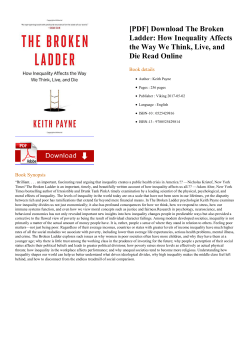 The Broken Ladder: How Inequality