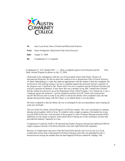 Memo - Austin Community College