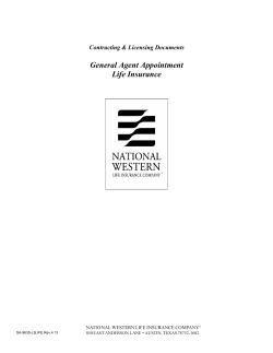 General Agent Appointment Life Insurance