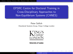 CANES - King`s College London