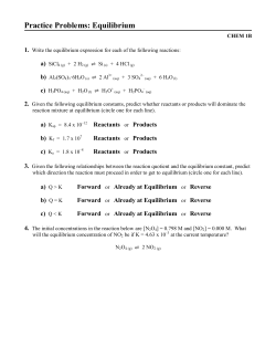equilibrium practice problems