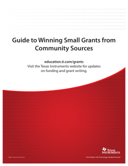 Guide to Winning Small Grants from Community