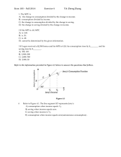 University of Illinois Department of Economics Econ 103 &ndash; Fall 2014