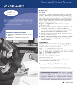 mathematics - Gavilan College