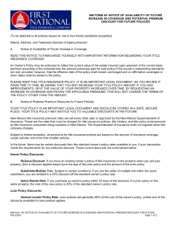 American Land Title Association - First National Title Insurance