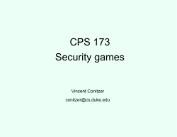 security games