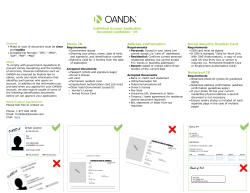 Photo ID Address Confirmation Social Security Number Card