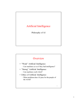 Philosophy of AI