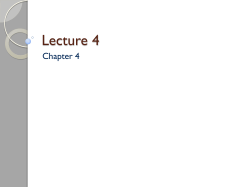 Lecture 4