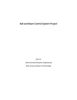 Ball and Beam Control System Project