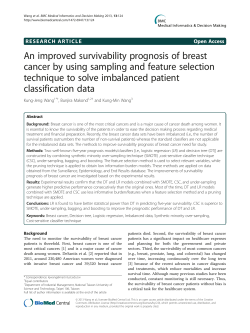 An improved survivability prognosis of breast