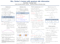 Mrs. Gerber`s Lemma with quantum side information