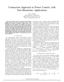 Contraction Approach to Power Control, with Non-Monotonic