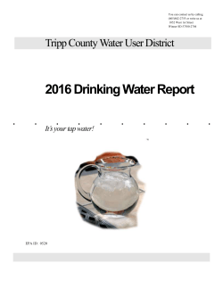 Detected Contaminants - Tripp County Water User District