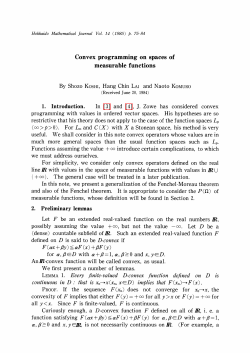 LEMMA 1. Every fifinite-valued D-convex function defifined on D is