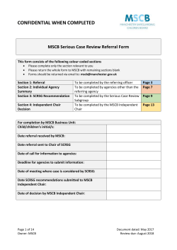 MSCB SCR Referral Form issued May 2017