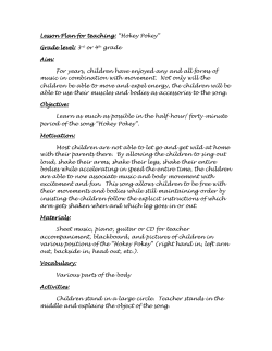Click to view a lesson plan for the song "Hokey Pokey"