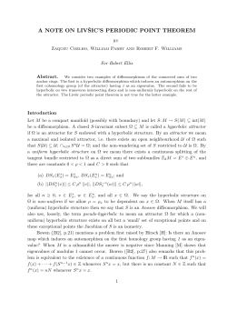 a note on liv&scaron;ic`s periodic point theorem